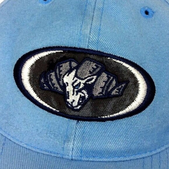 UNC Tar Heels Embroidered Logo Light Blue Strapback Cap Adjustable - Picture 2 of 7